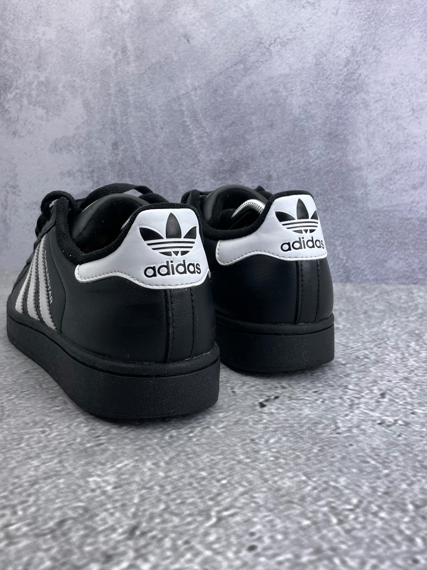 adidas Superstar II Black White - buty sportowe, widok z tyłu