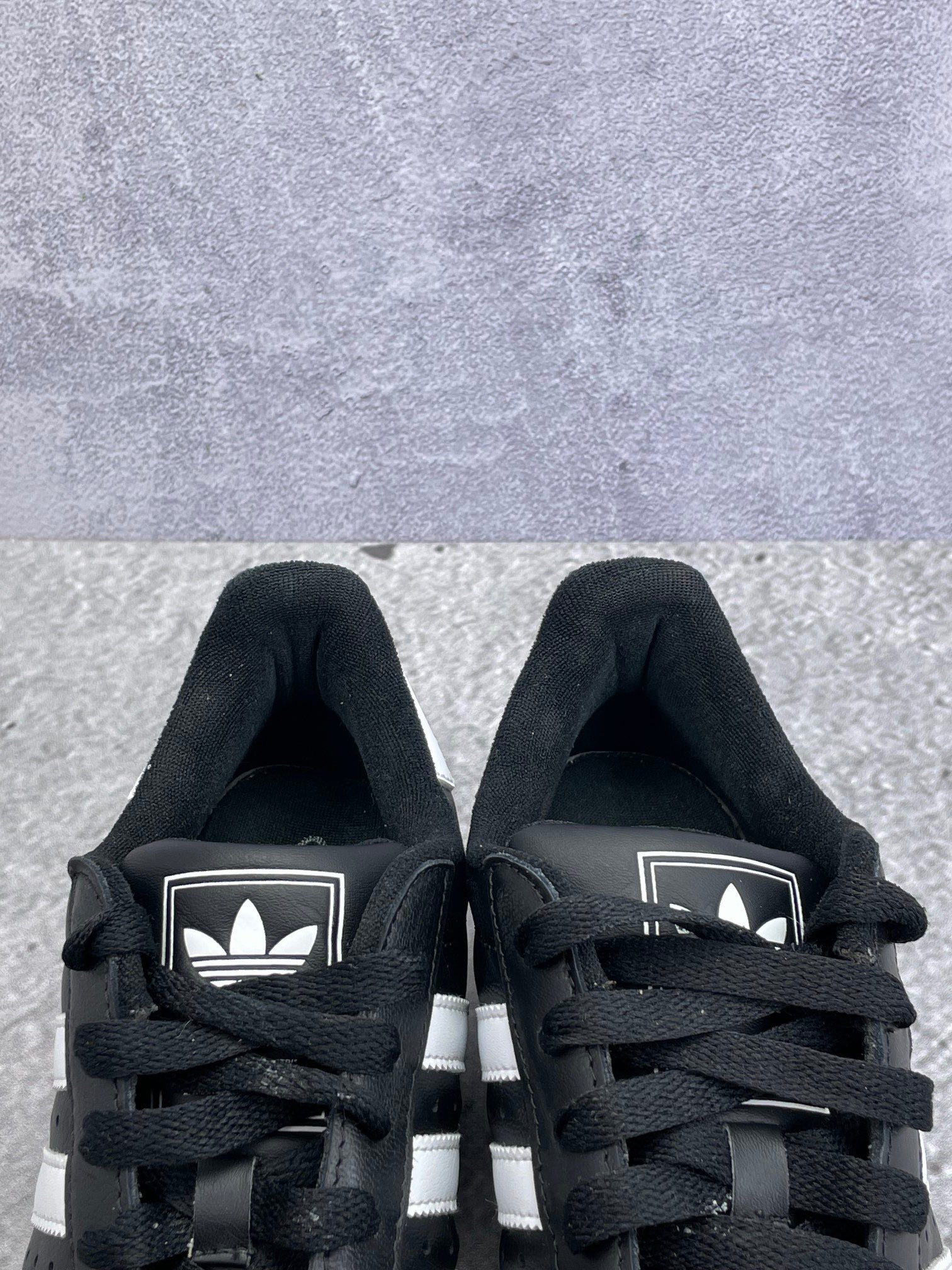 adidas Superstar II Black White - buty sportowe, zapiętki butów
