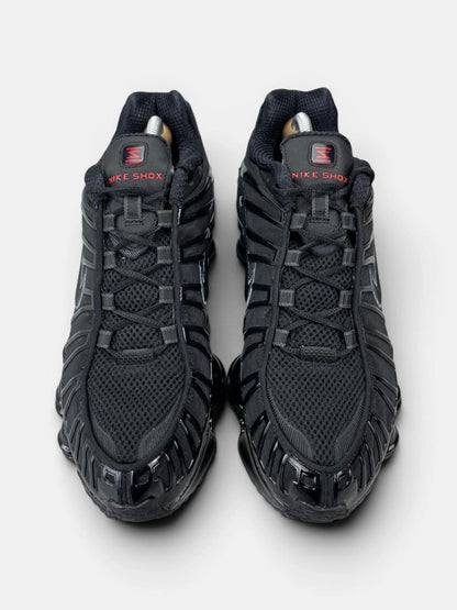 Nike Shox TL Black Metallic Hematite — buty sportowe męskie w bardzo dobrym stanie rozmiar 42.5, widok z góry