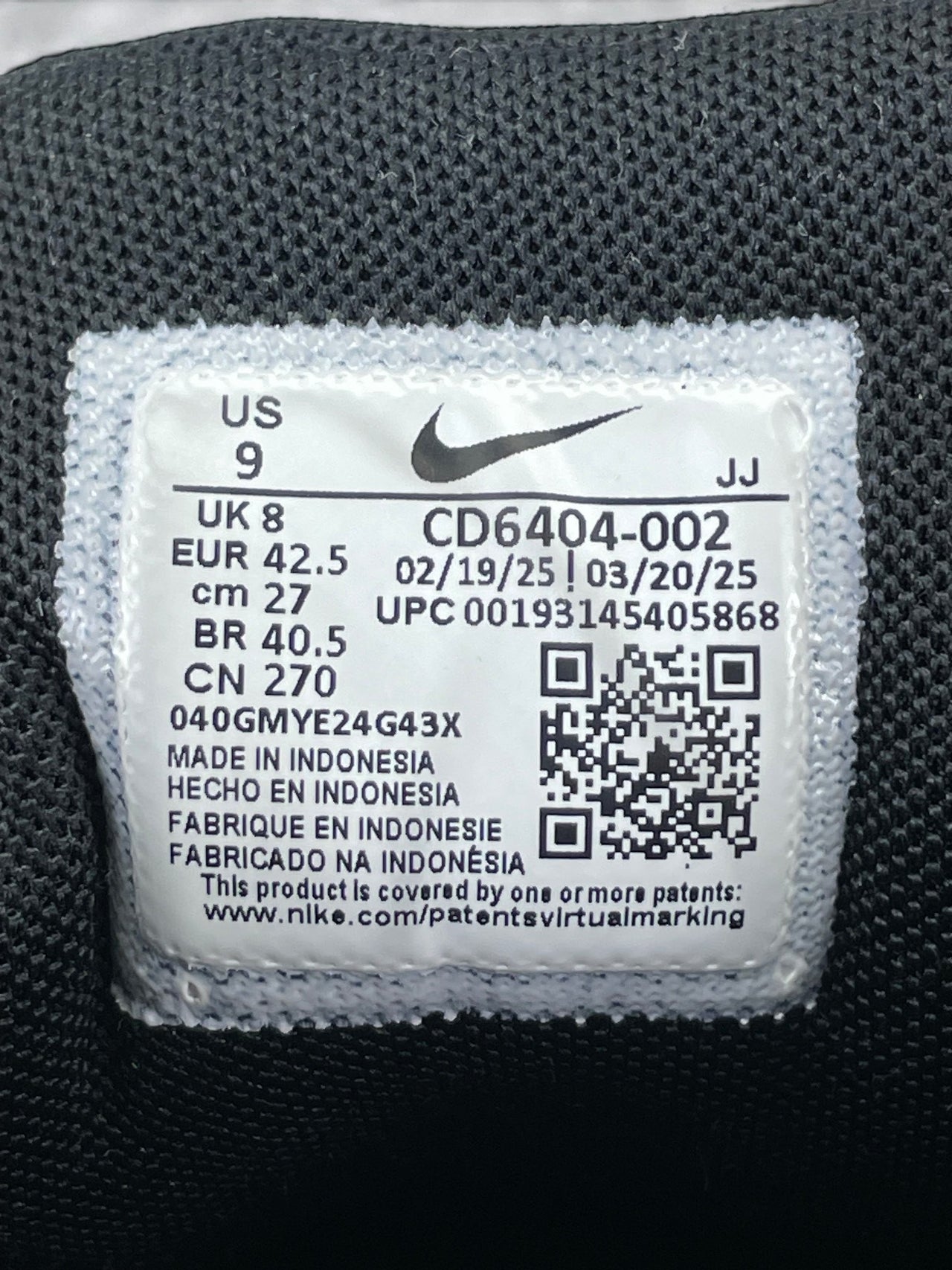 Nike P-6000 Black — buty sportowe męskie w bardzo dobrym stanie rozmiar 42.5, opcjonalne zdjęcie 2