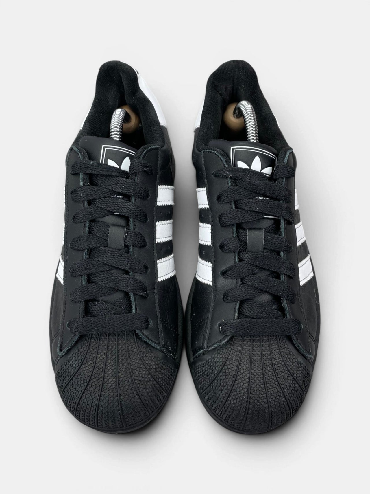 Adidas Superstar II Black White — buty sportowe damskie w bardzo dobrym stanie rozmiar 40, widok z góry