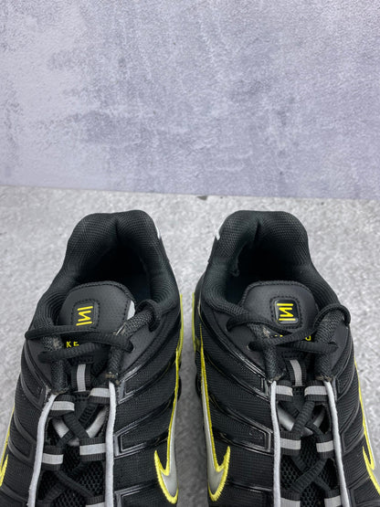 Nike Shox TL Black Dynamic Yellow - buty sportowe, zapiętki butów
