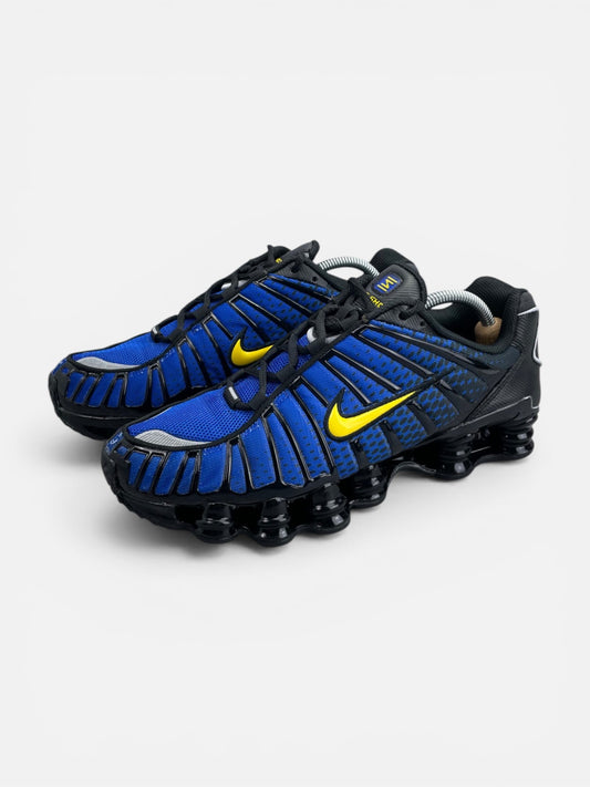 Nike Shox TL Lyon Blue/Varsity Maize - buty sportowe, widok z boku