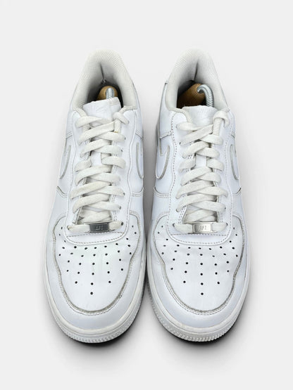 Nike Air Force 1 Low Triple White — buty sportowe męskie w bardzo dobrym stanie rozmiar 44.5, widok z góry