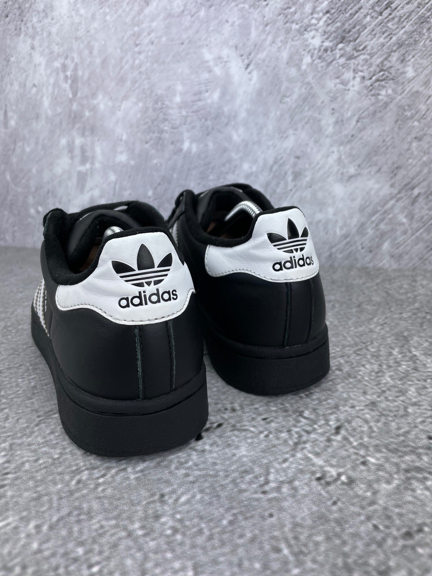 adidas Superstar II Black White - buty sportowe, widok z tyłu
