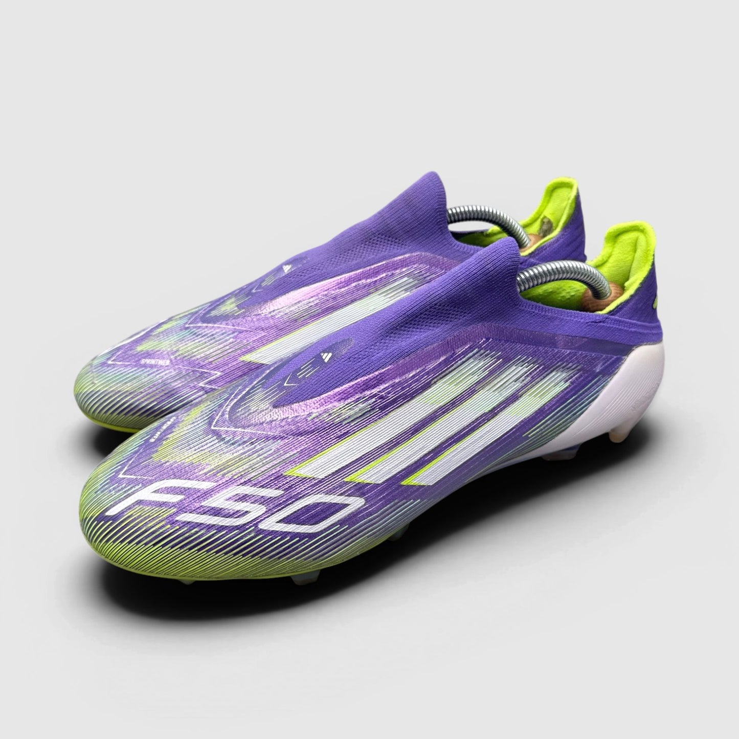 Adidas F50 Elite Laceless Firm Ground Radiant Blaze Pack — buty sportowe męskie w dobrym stanie rozmiar 44 2/3, para butów
