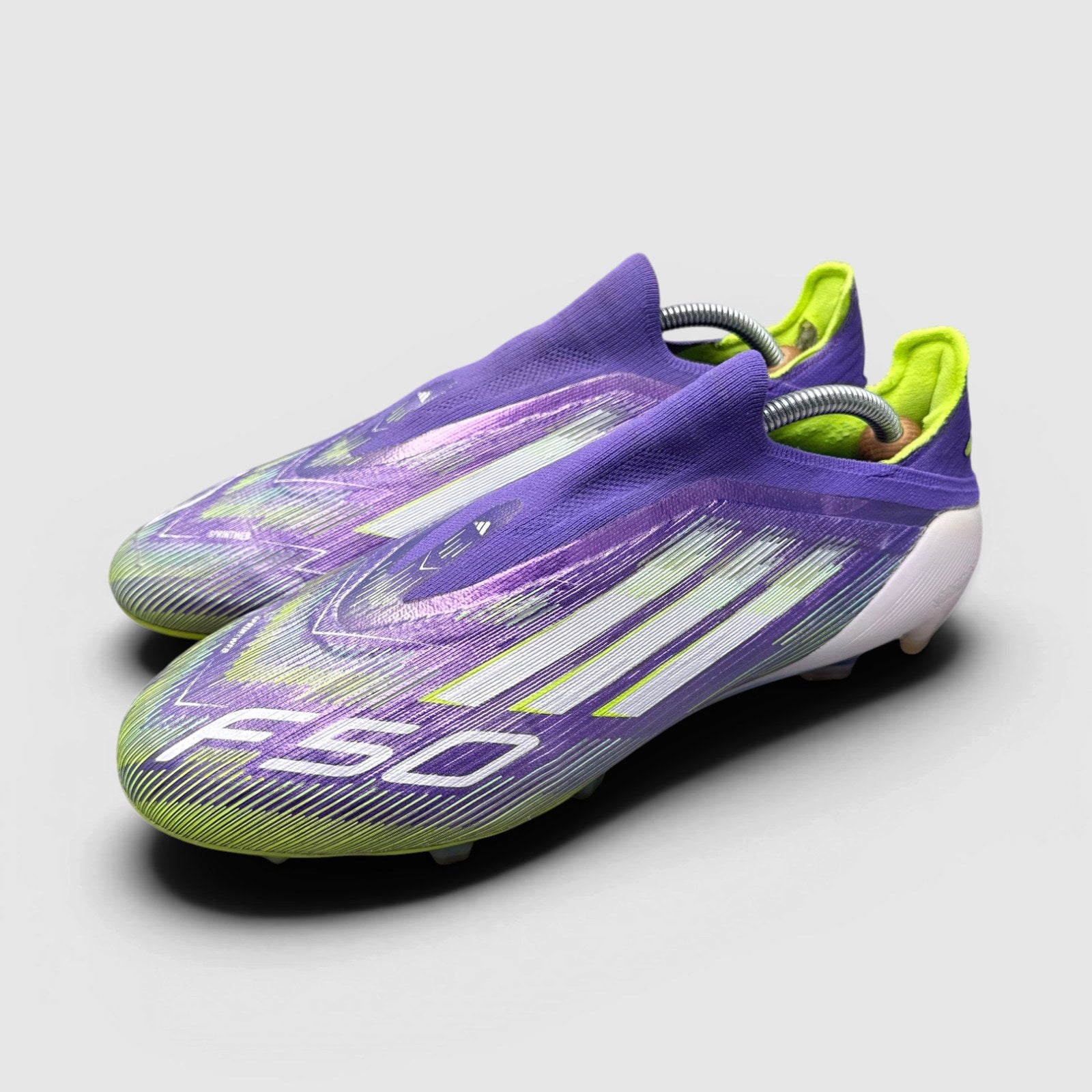 Adidas F50 Elite Laceless Firm Ground Radiant Blaze Pack — buty sportowe męskie w dobrym stanie rozmiar 44 2/3, para butów