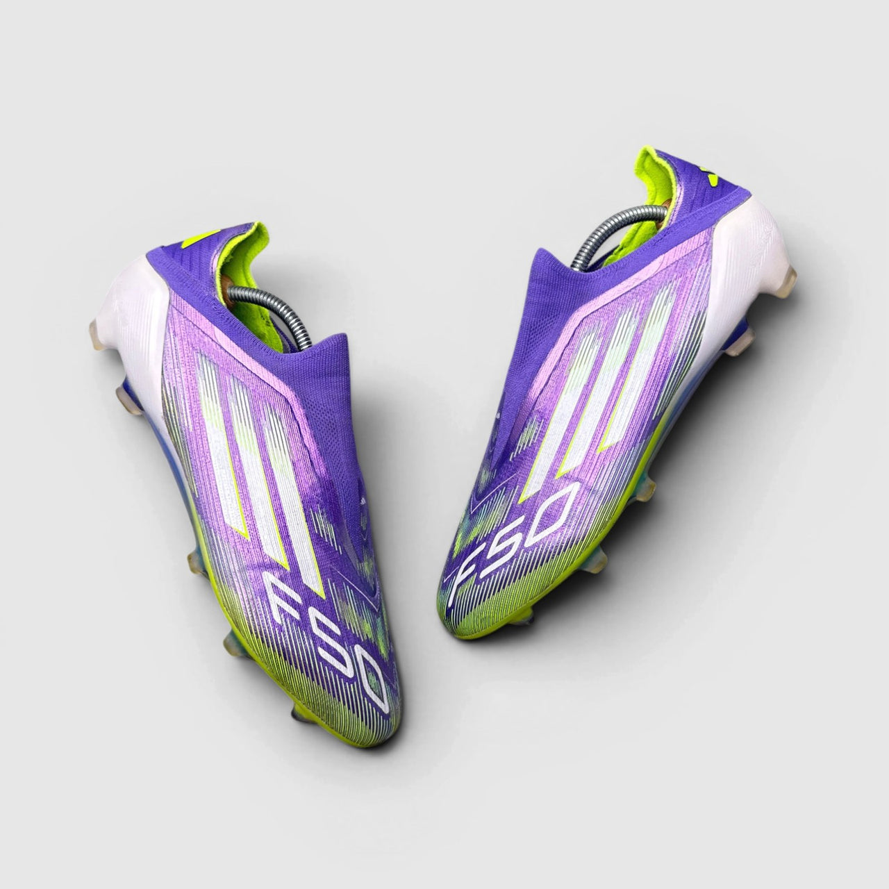 Adidas F50 Elite Laceless Firm Ground Radiant Blaze Pack — buty sportowe męskie w dobrym stanie rozmiar 44 2/3, para butów