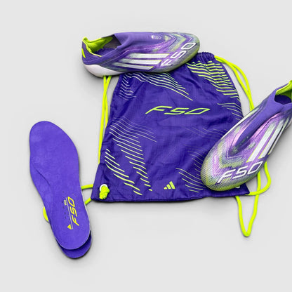 Adidas F50 Elite Laceless Firm Ground Radiant Blaze Pack — buty sportowe męskie w dobrym stanie rozmiar 44 2/3, detal