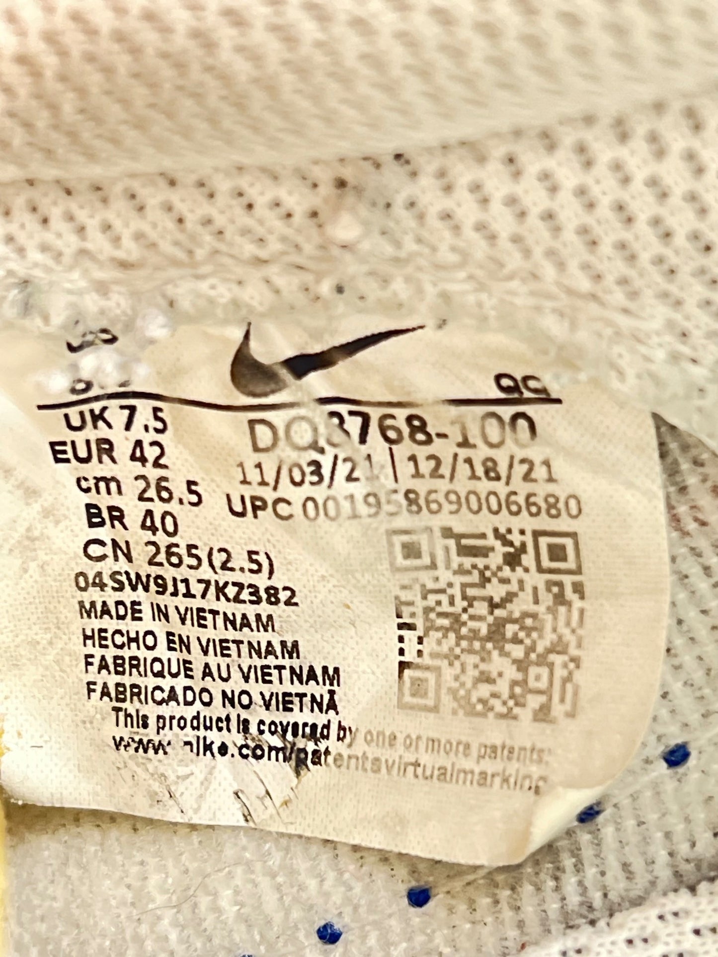Nike Blazer Low '77 Jumbo White Old Royal - buty sportowe, metka