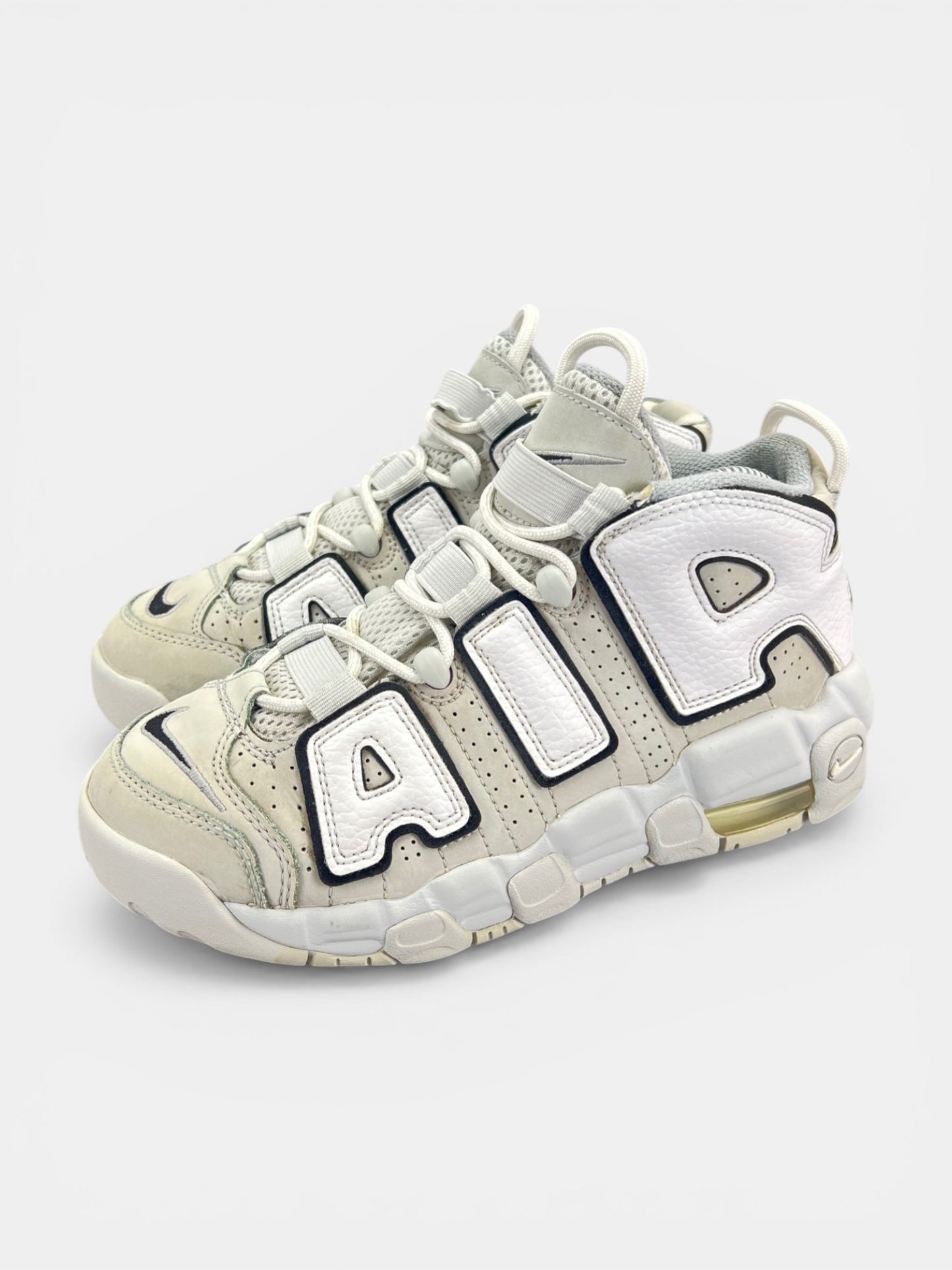 Nike Air More Uptempo Mid Photon Dust - buty sportowe, widok z boku