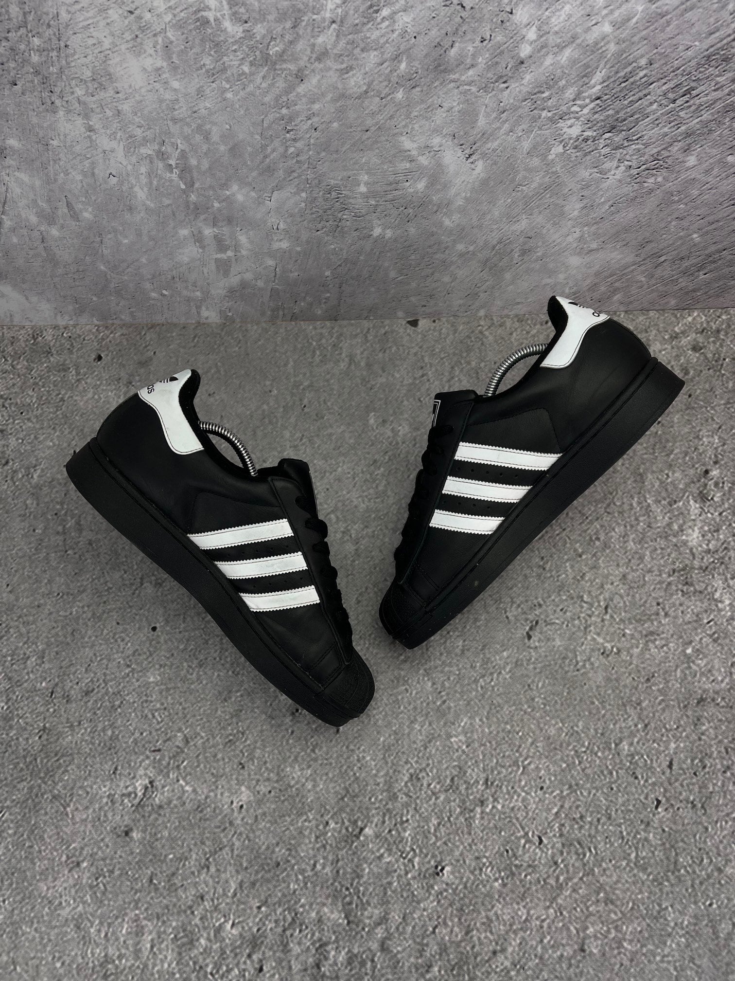 adidas Superstar II Black White - buty sportowe, wewnętrzny panel prawego buta