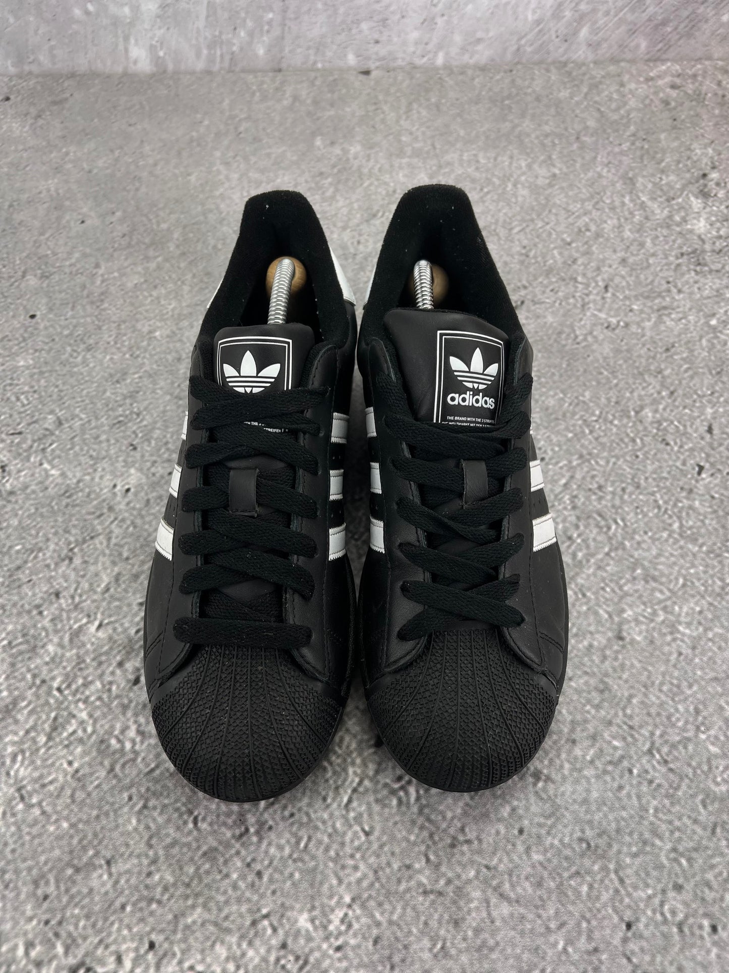 adidas Superstar II Black White - buty sportowe, widok z tyłu