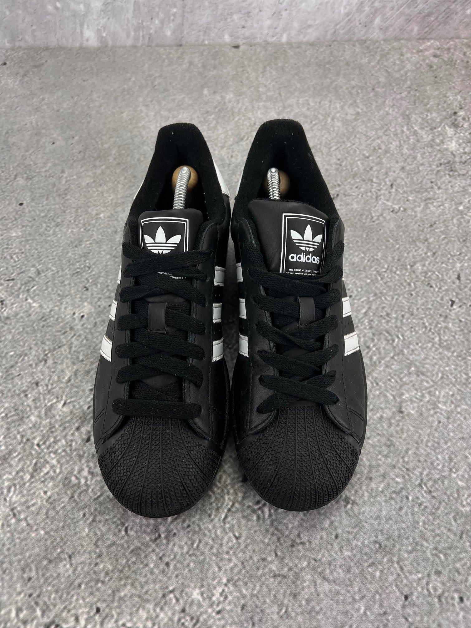 adidas Superstar II Black White - buty sportowe, widok z tyłu