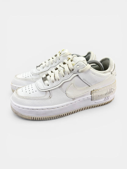 Nike Air Force 1 Shadow Triple White - buty sportowe, widok z boku