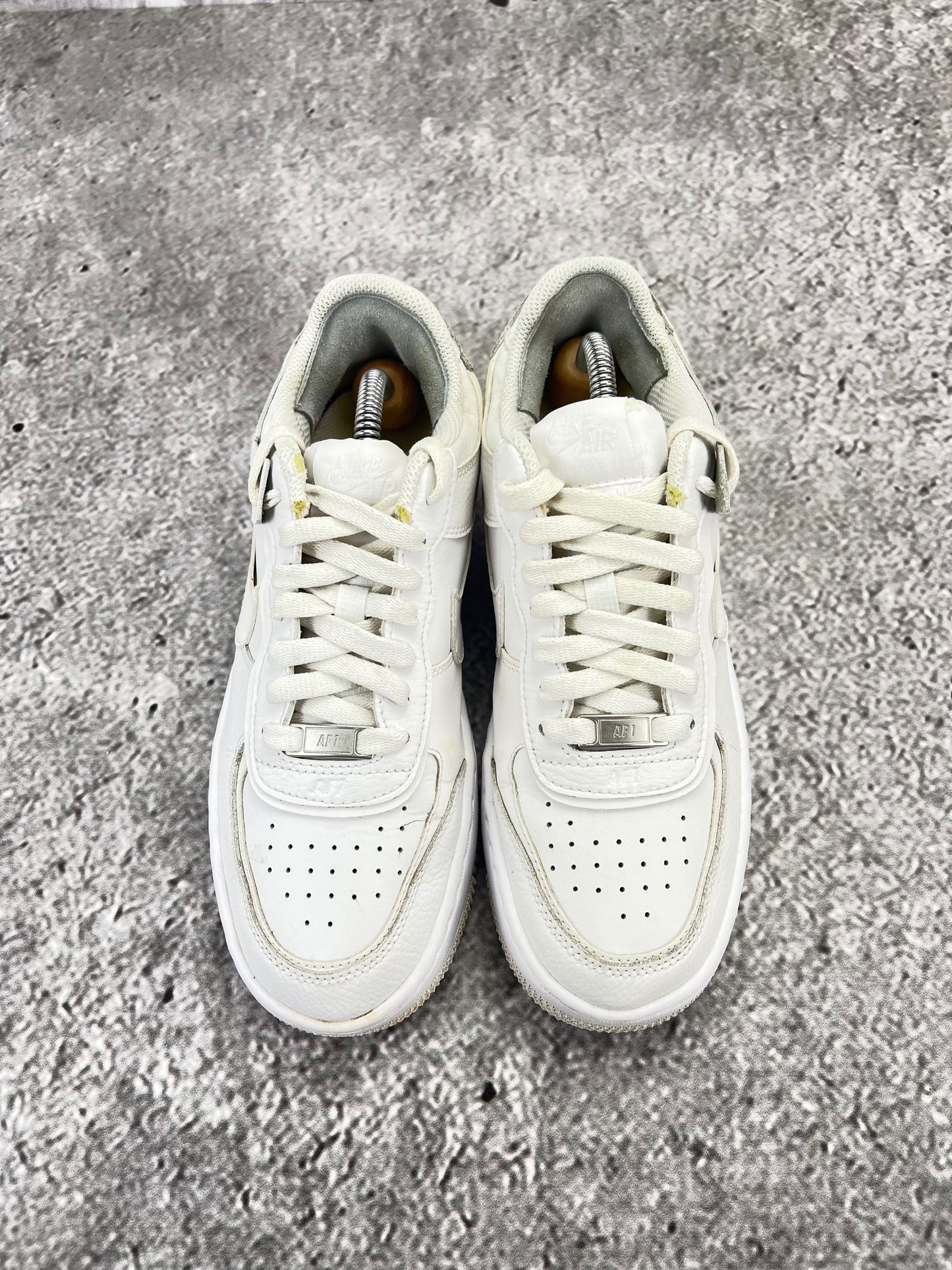 Nike Air Force 1 Shadow Triple White - buty sportowe, widok z tyłu