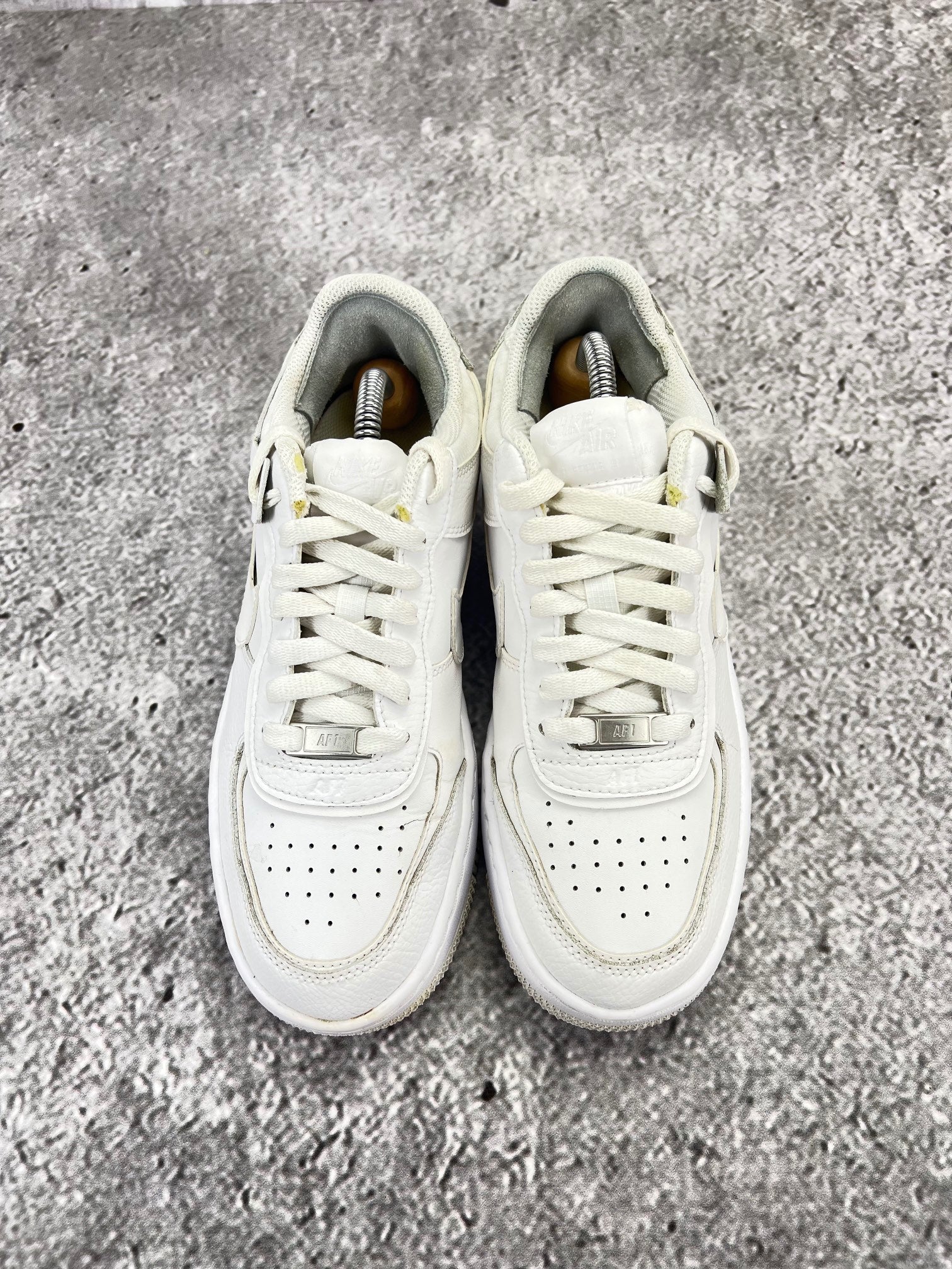 Nike Air Force 1 Shadow Triple White - buty sportowe, widok z tyłu