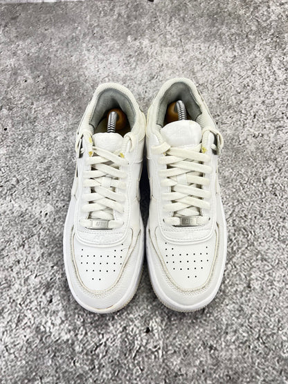 Nike Air Force 1 Shadow Triple White - buty sportowe, widok z tyłu