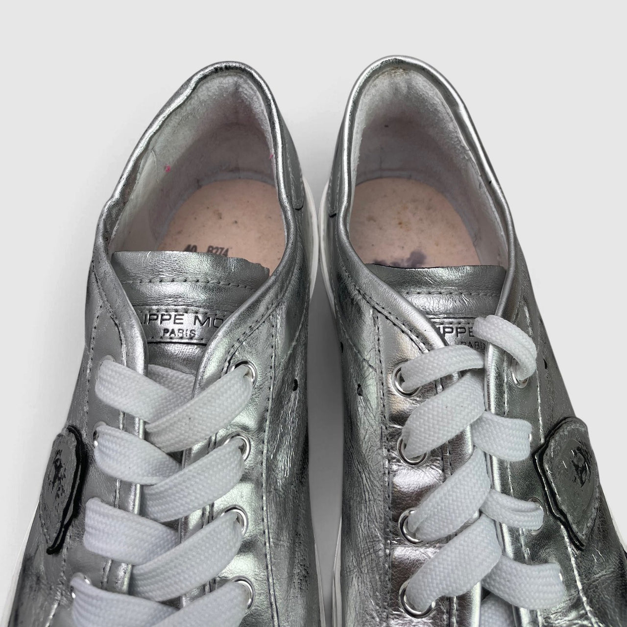 Philippe Model Paris Sneakers — buty sportowe damskie w bardzo dobrym stanie rozmiar 40, zapiętki butów