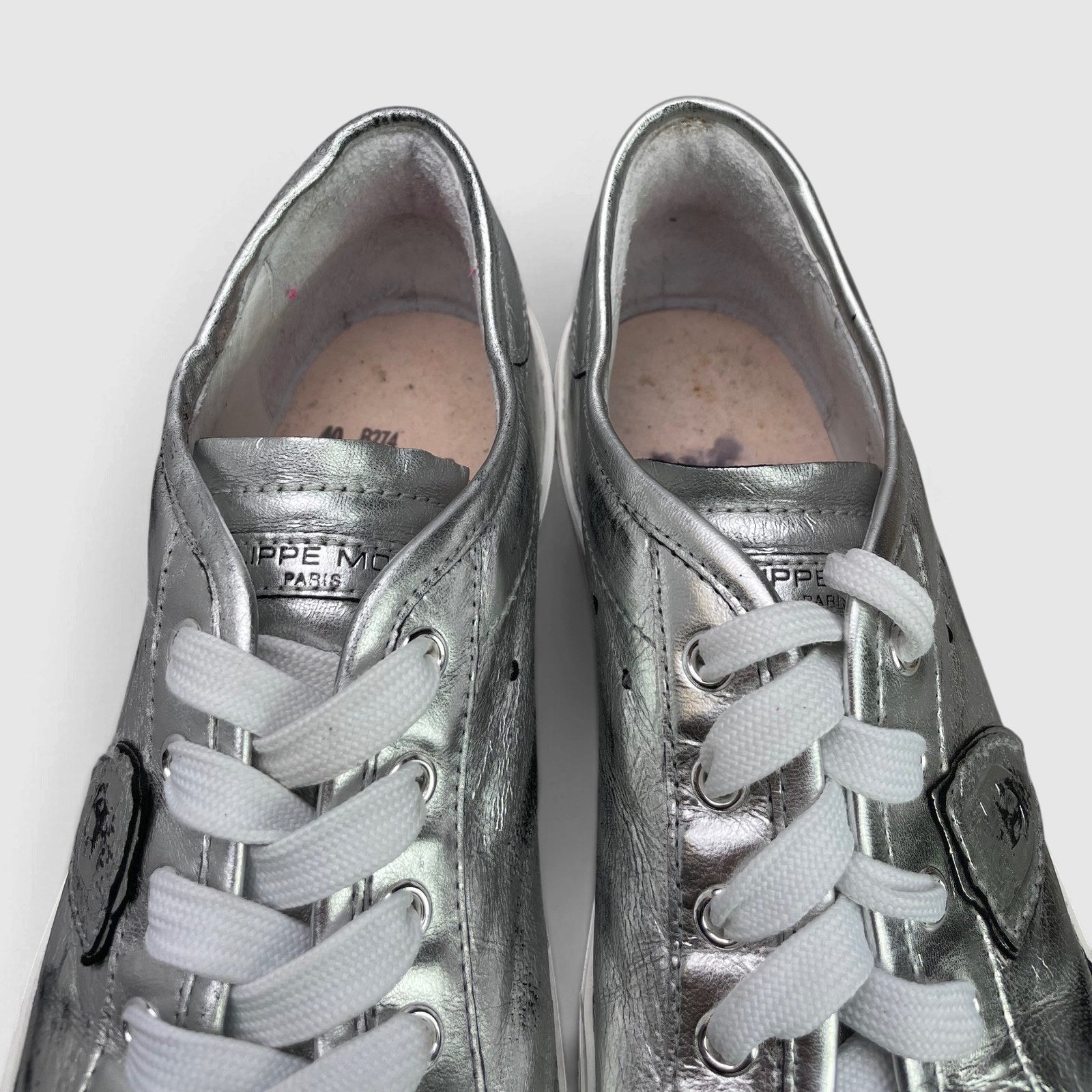 Philippe Model Paris Sneakers — buty sportowe damskie w bardzo dobrym stanie rozmiar 40, zapiętki butów