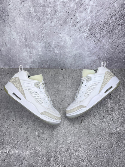 Jordan Spizike Low “White / Metallic Silver / Barely Blue / Neutral Grey” Metallic Silver / Barely Blue - buty sportowe, widok z góry na zewnętrzną stronę butów