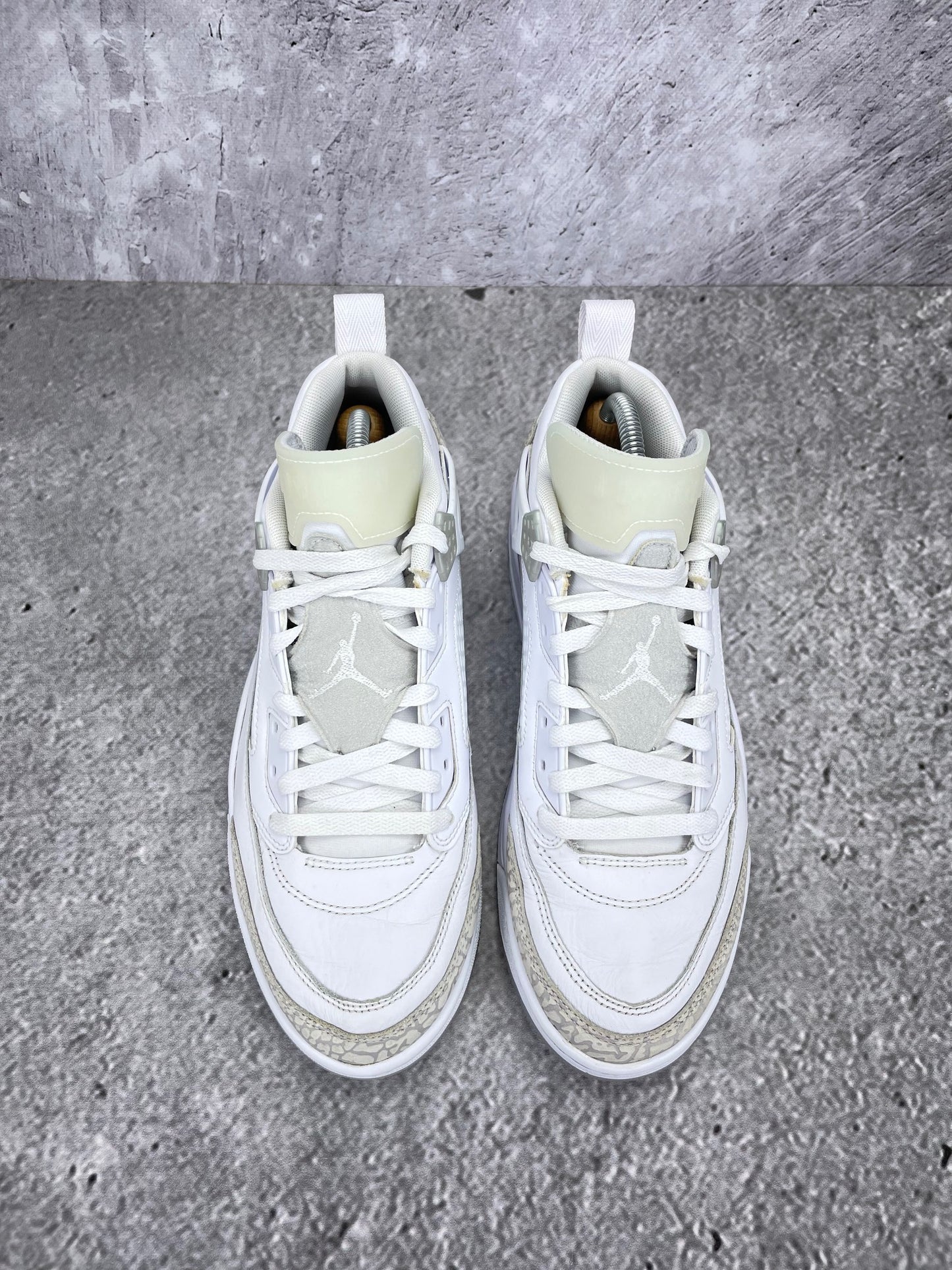 Jordan Spizike Low “White / Metallic Silver / Barely Blue / Neutral Grey” Metallic Silver / Barely Blue - buty sportowe, widok z góry