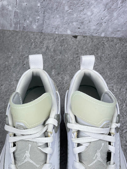 Jordan Spizike Low “White / Metallic Silver / Barely Blue / Neutral Grey” Metallic Silver / Barely Blue - buty sportowe, zapiętki butów