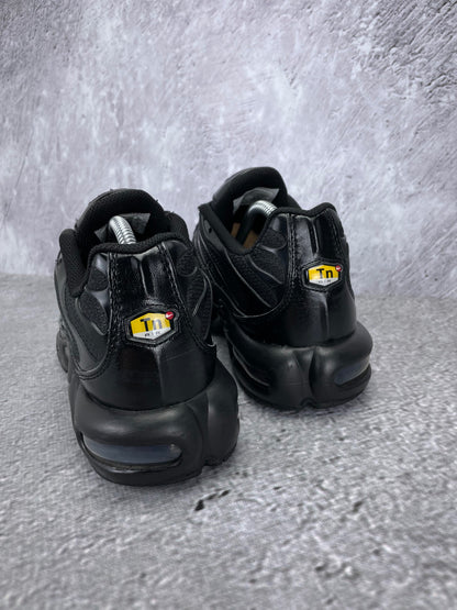 Nike Air Max Plus Triple Black - buty sportowe, widok z tyłu