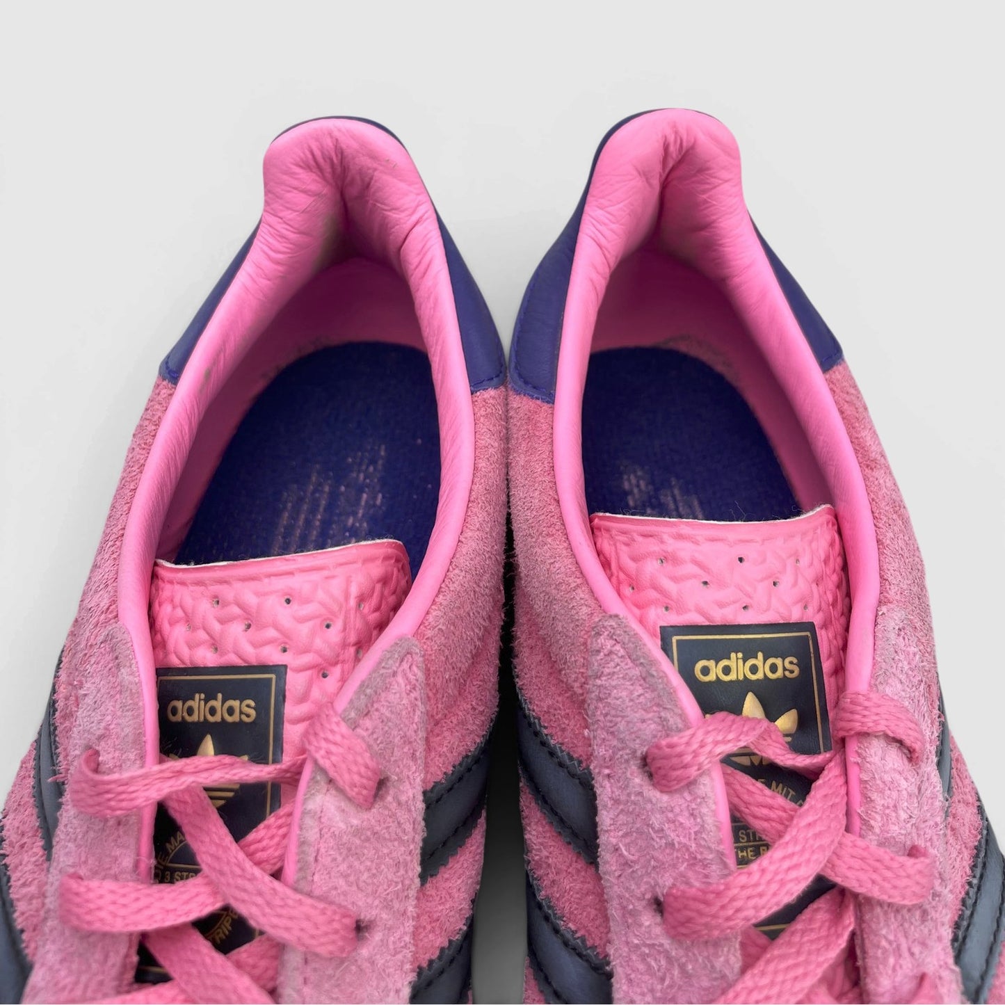 Adidas Gazelle Indoor Bliss Pink Purple — buty sportowe damskie w bardzo dobrym stanie rozmiar 39 1/3, wkładka