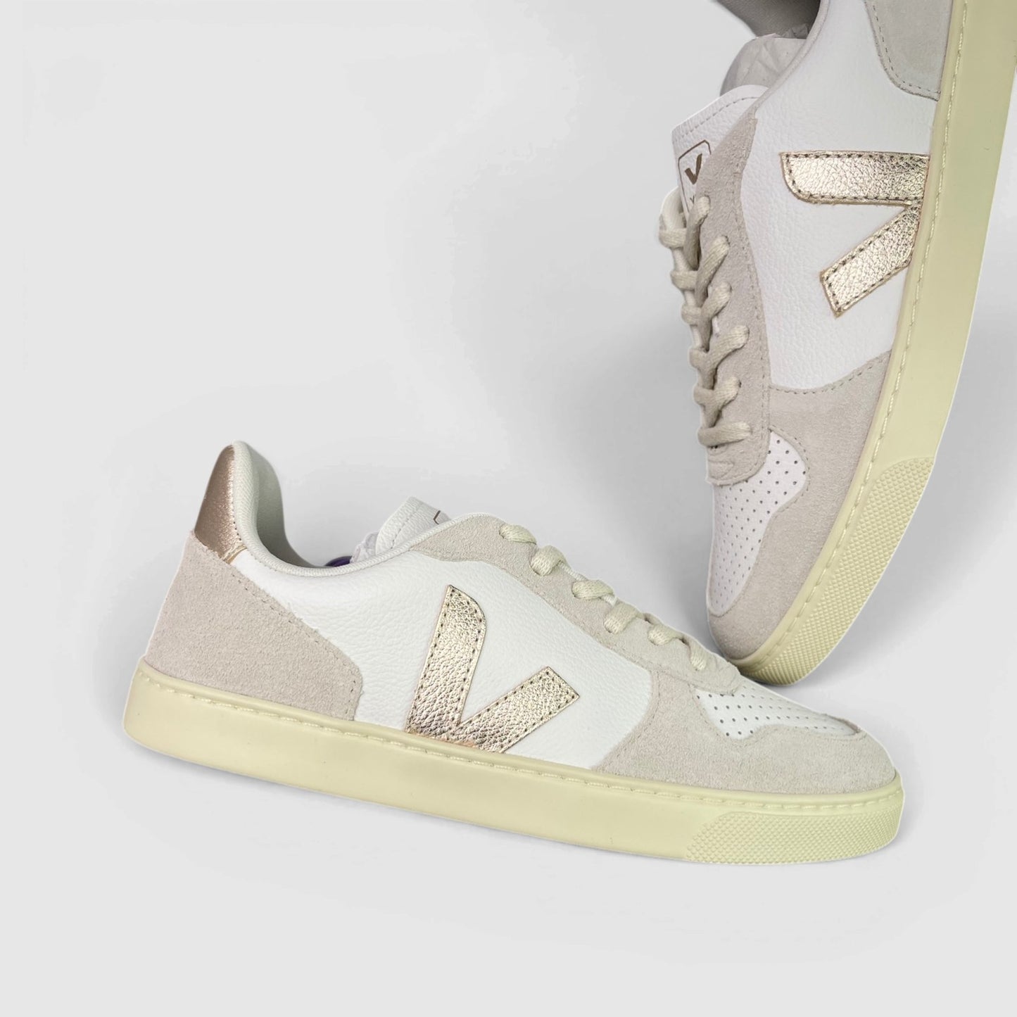 Veja Small V-10 — buty sportowe damskie nowe rozmiar 34, boczny profil, lewa strona
