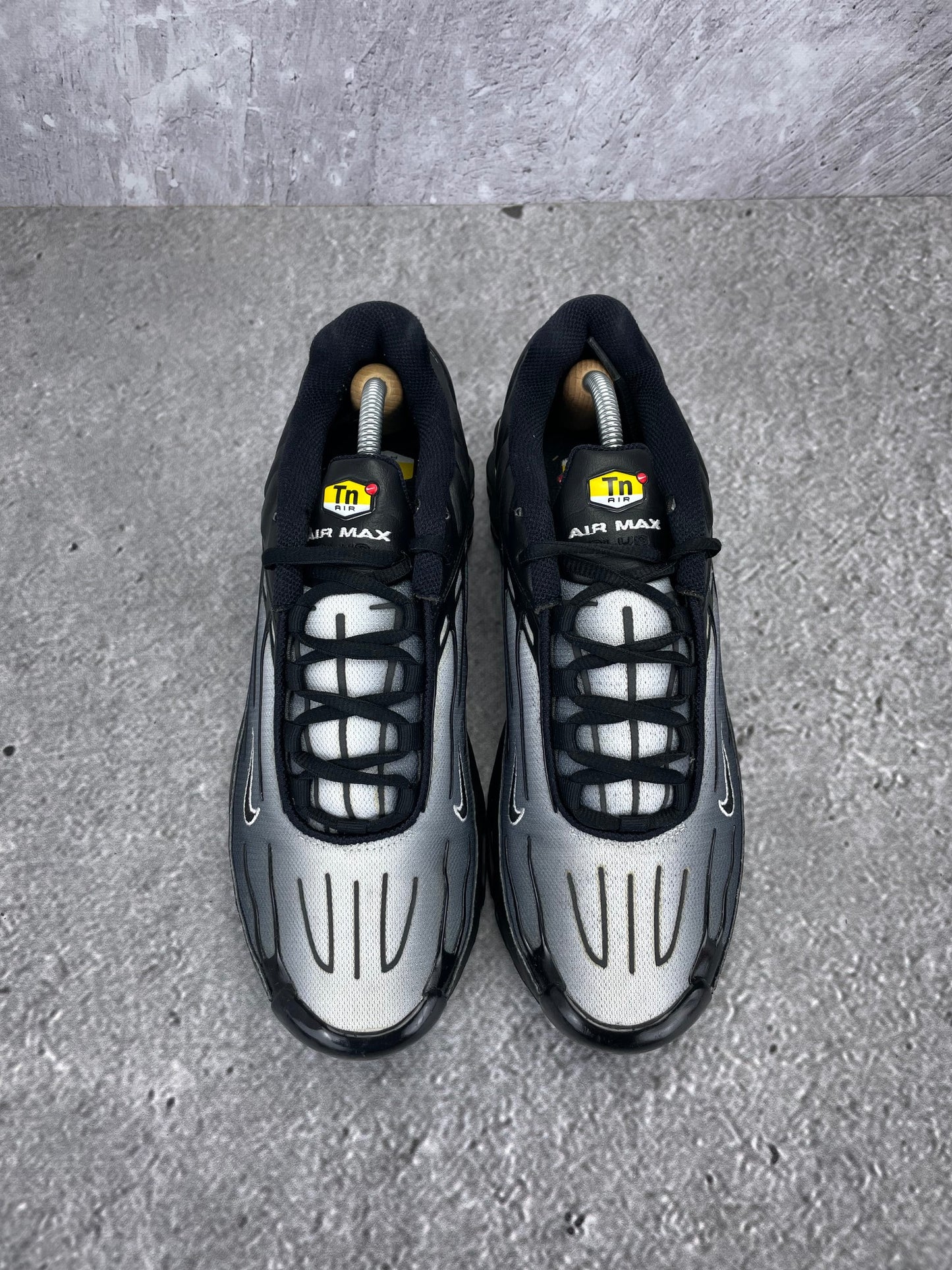 Nike Air Max Plus 3 Black White - buty sportowe, widok z góry