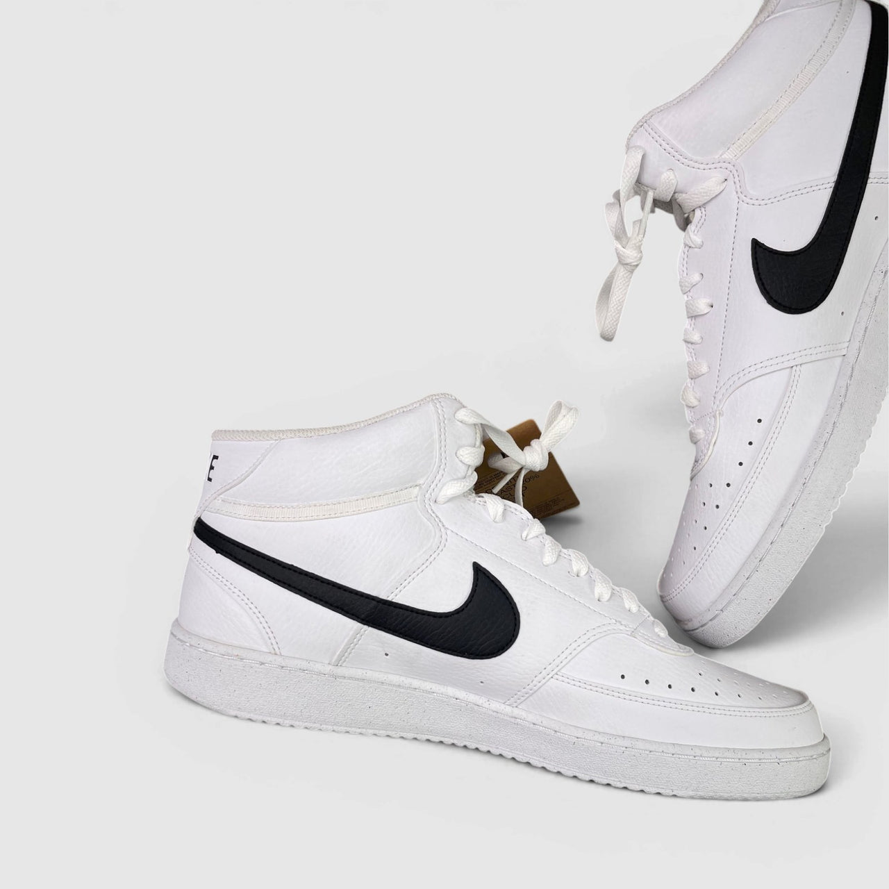 Nike Court Vision Mid Next Nature — buty sportowe męskie nowe rozmiar 46, boczny profil, lewa strona