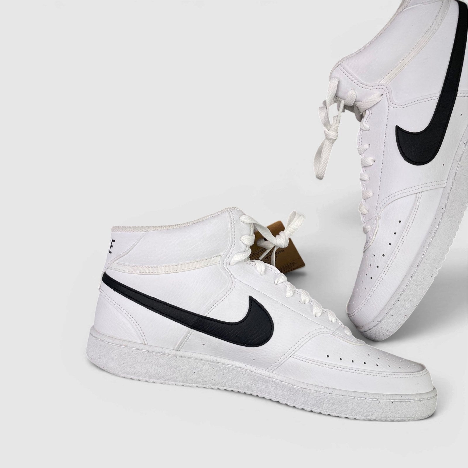 Nike Court Vision Mid Next Nature — buty sportowe męskie nowe rozmiar 46, boczny profil, lewa strona
