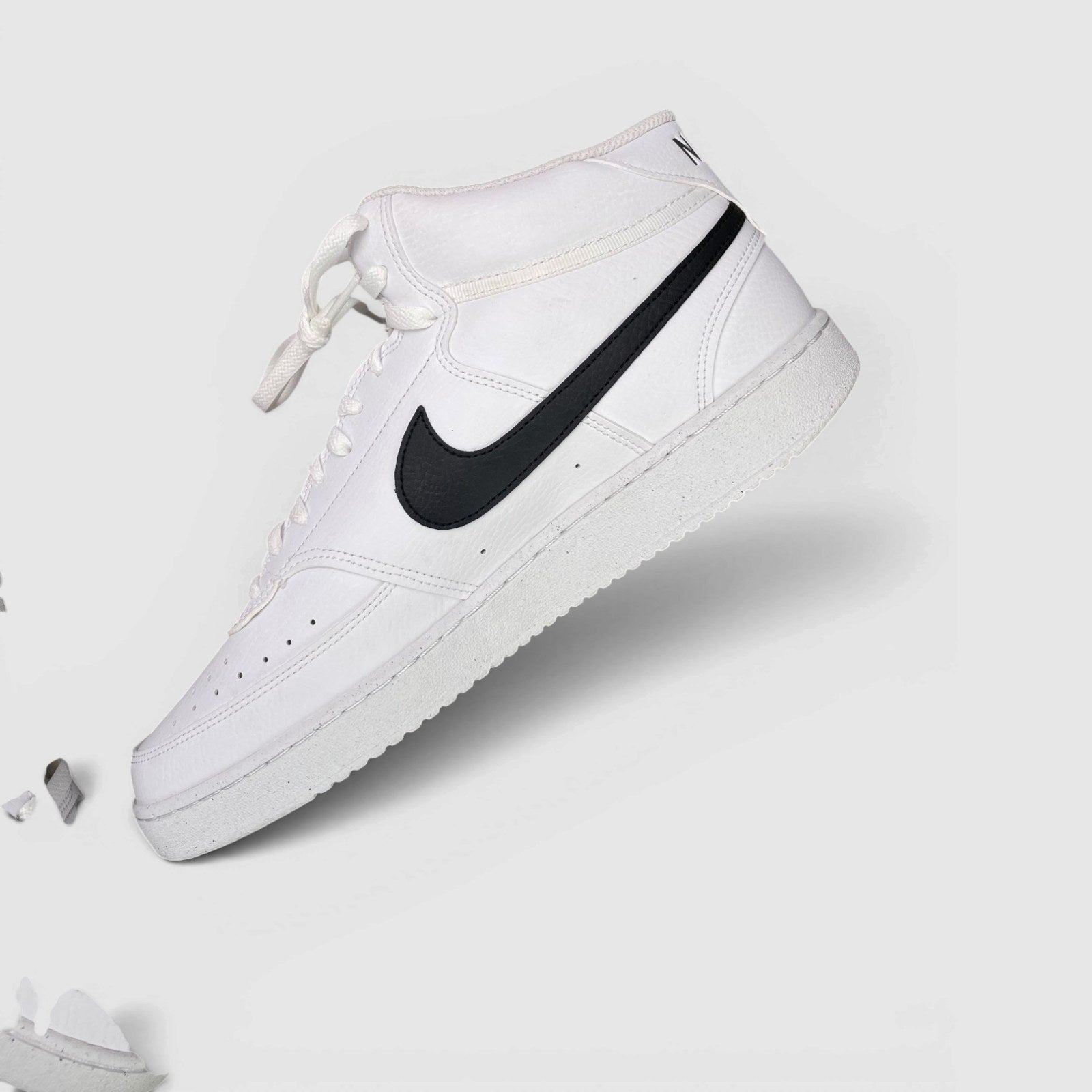Nike Court Vision Mid Next Nature — buty sportowe męskie nowe rozmiar 46, boczny profil, prawa strona