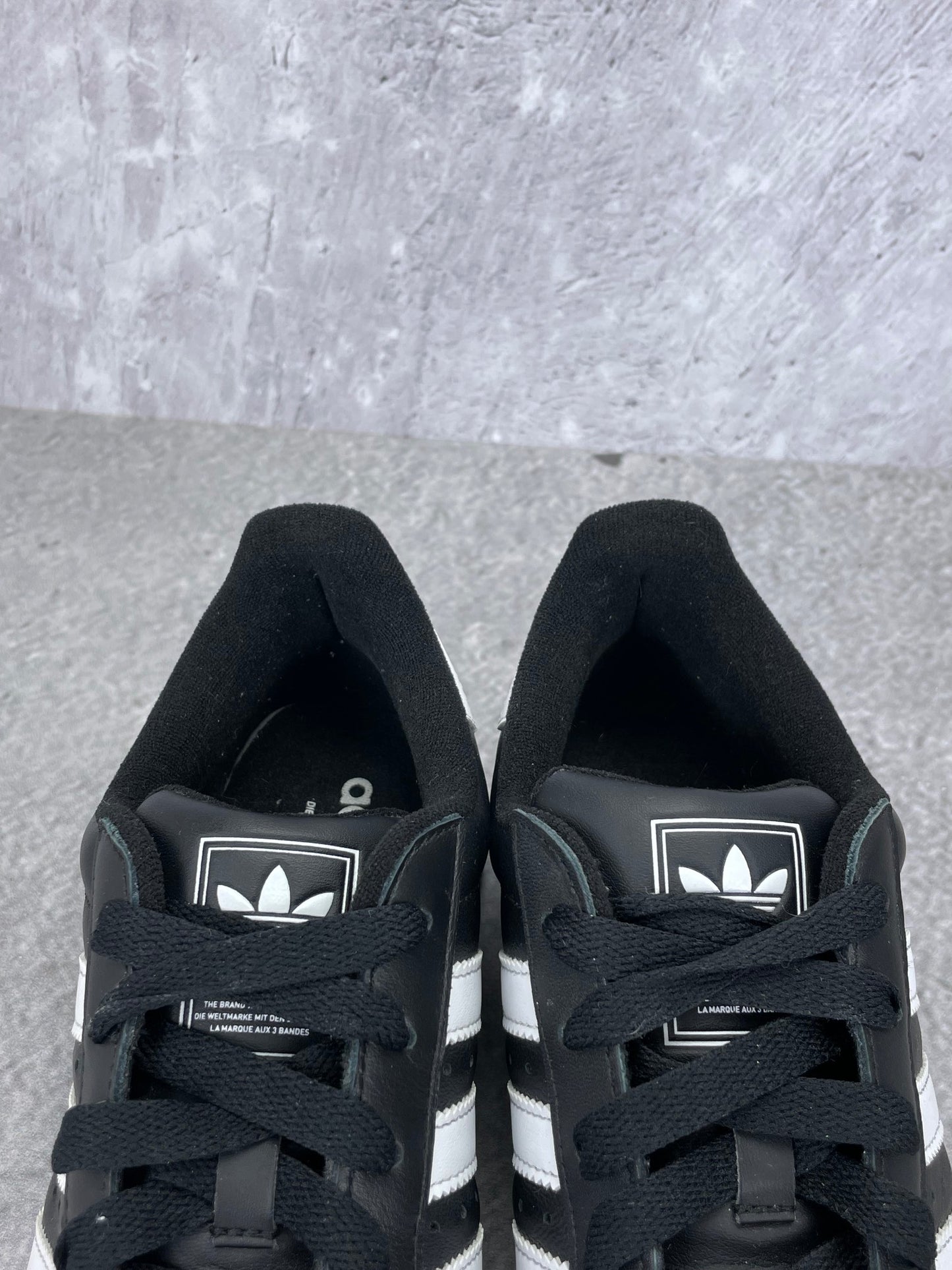 adidas Superstar II Black White - buty sportowe, zapiętki butów