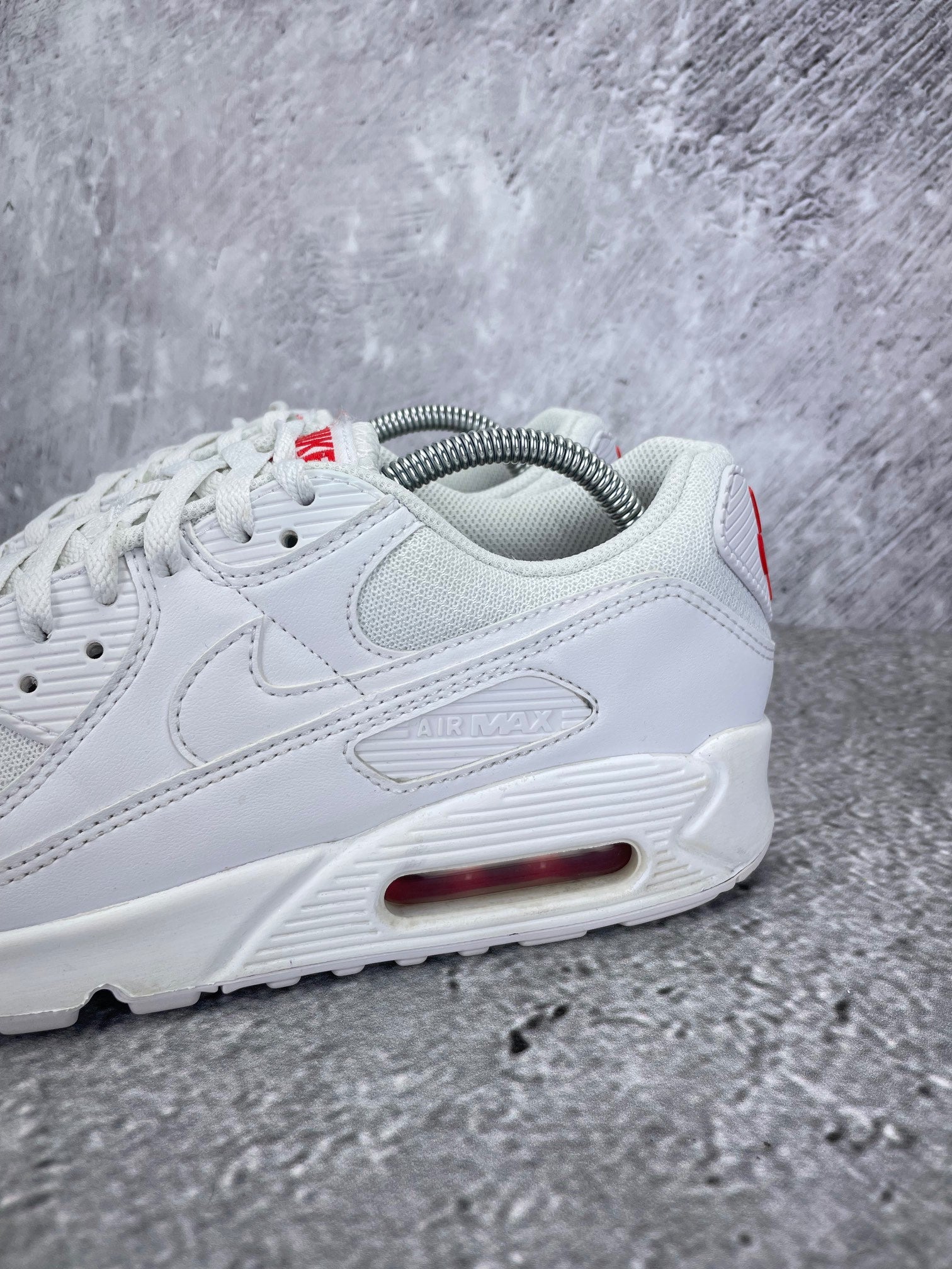 Nike Air Max 90 White Light Crimson - buty sportowe, opcjonalne zdjęcie 1
