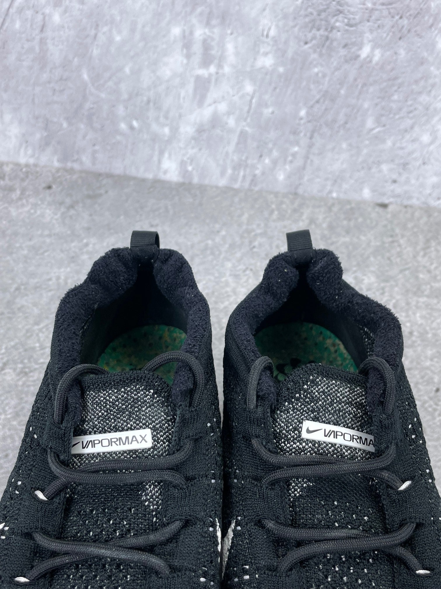 Nike Air VaporMax 2023 Flyknit Oreo - buty sportowe, zapiętki butów