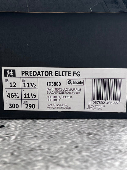 Adidas Predator Elite Firm Ground Champagne - buty sportowe, widok z boku na tle studyjnym