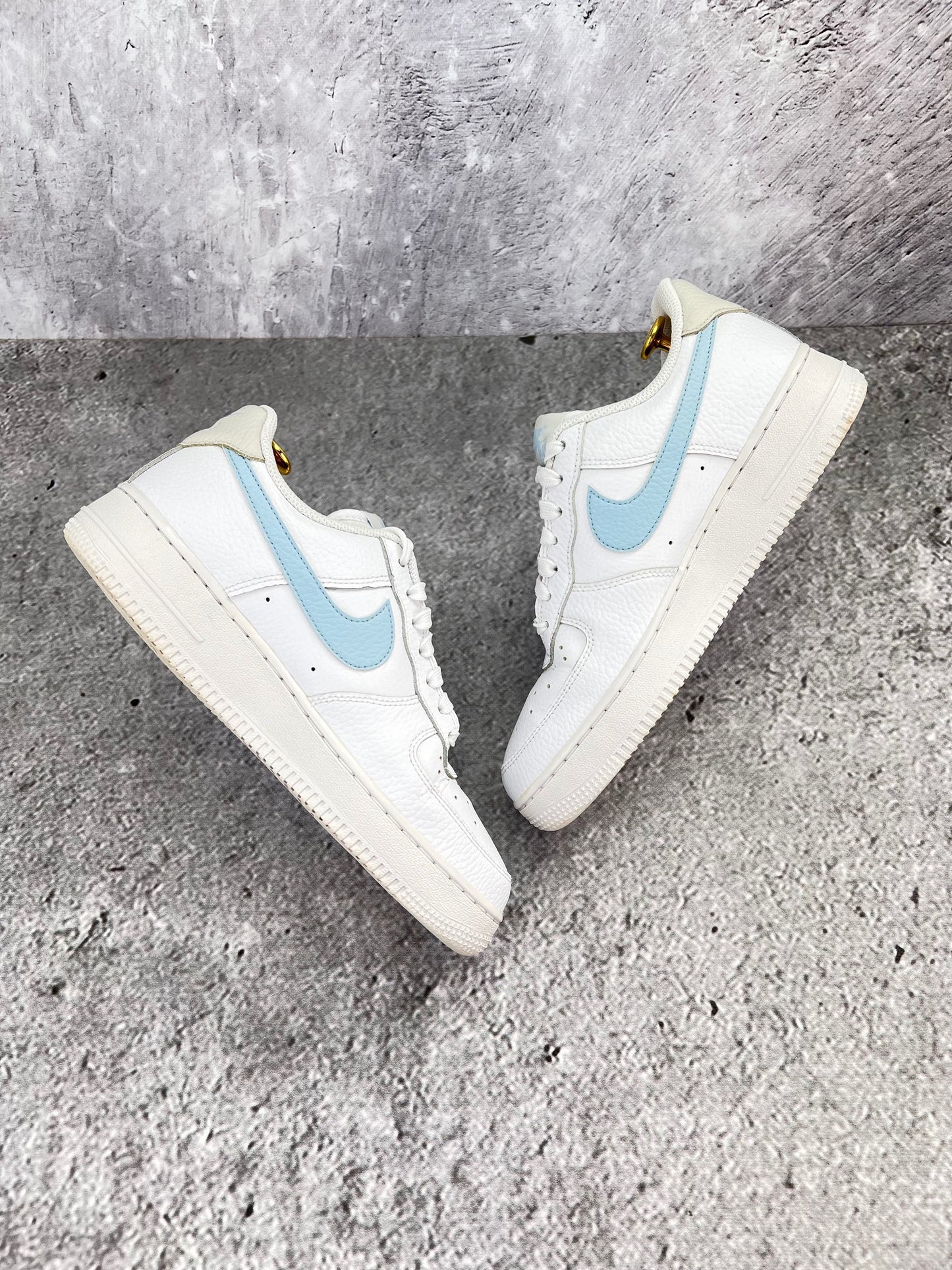 Nike Air Force 1 '07 Light Armory Blue - buty sportowe, widok z góry na wewnętrzną stronę butów