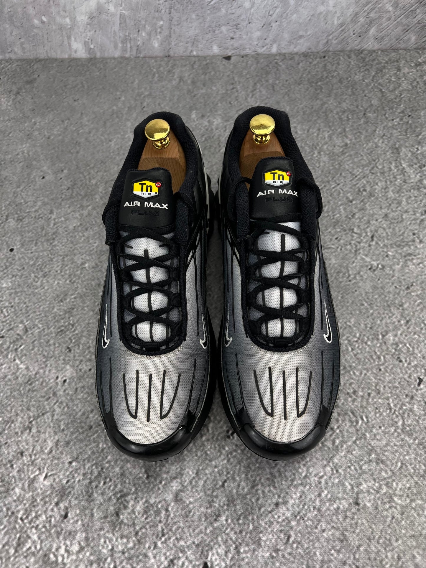 Nike Air Max Plus 3 Black White - buty sportowe, widok z góry