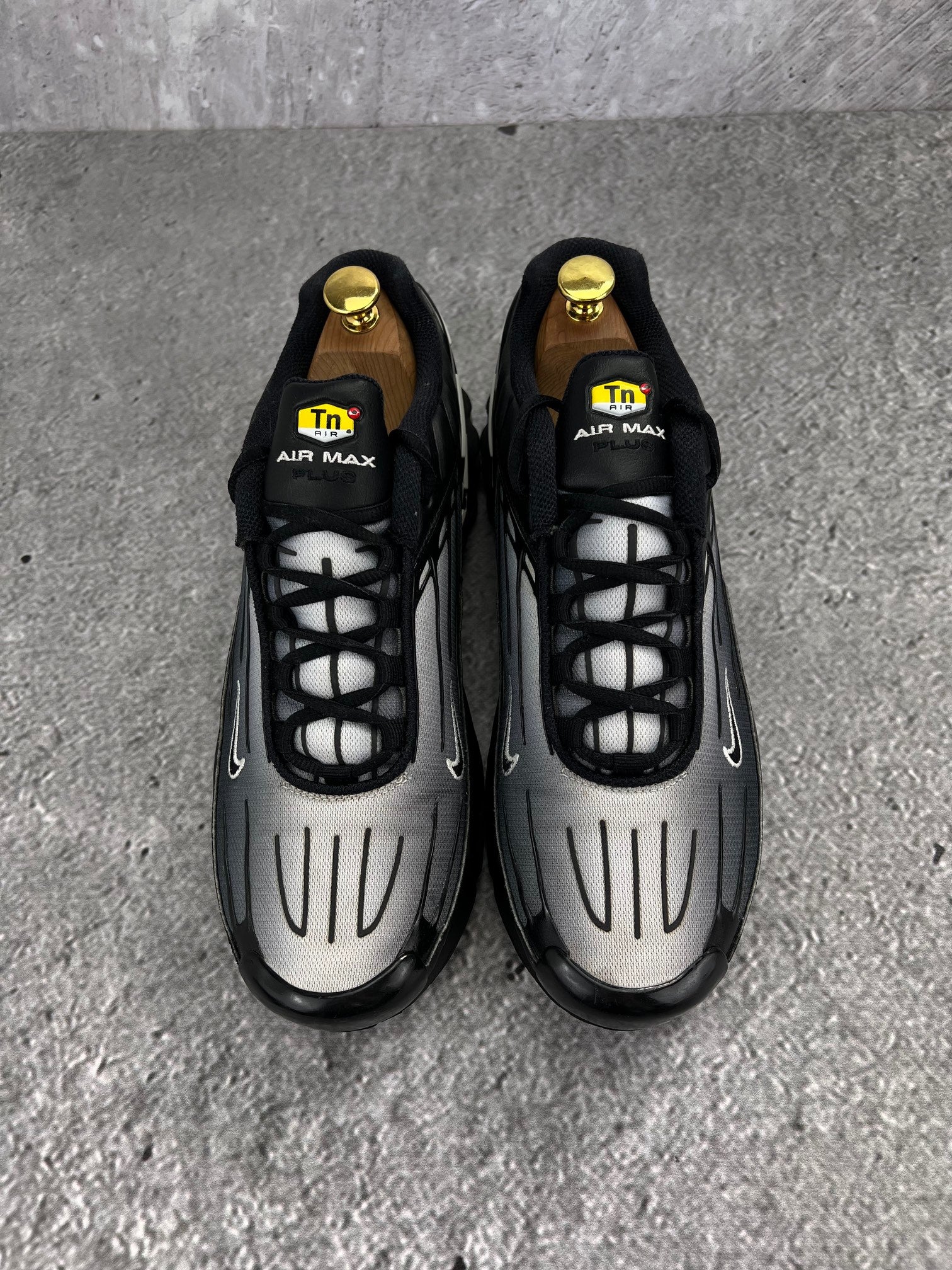 Nike Air Max Plus 3 Black White - buty sportowe, widok z góry