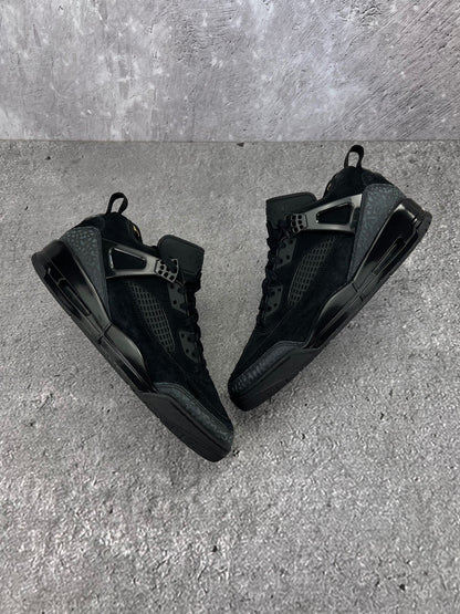 Jordan Spizike Low Black Cat - buty sportowe, widok z góry na zewnętrzną stronę butów
