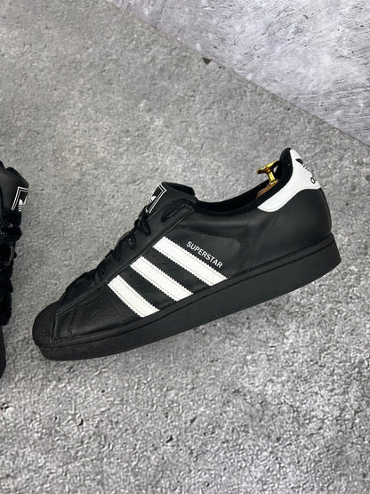 adidas Superstar II Black White - buty sportowe, zewnętrzny panel lewego buta