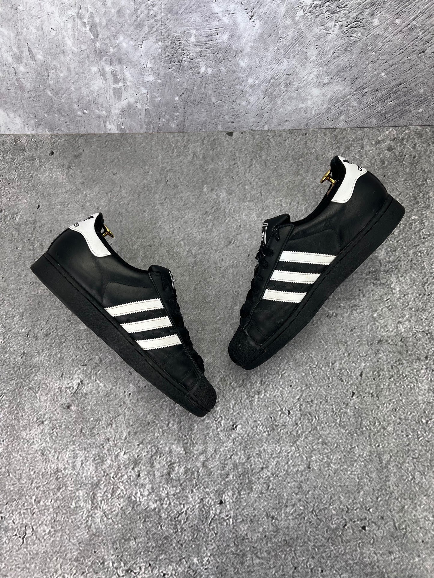 adidas Superstar II Black White - buty sportowe, widok z góry na wewnętrzną stronę butów
