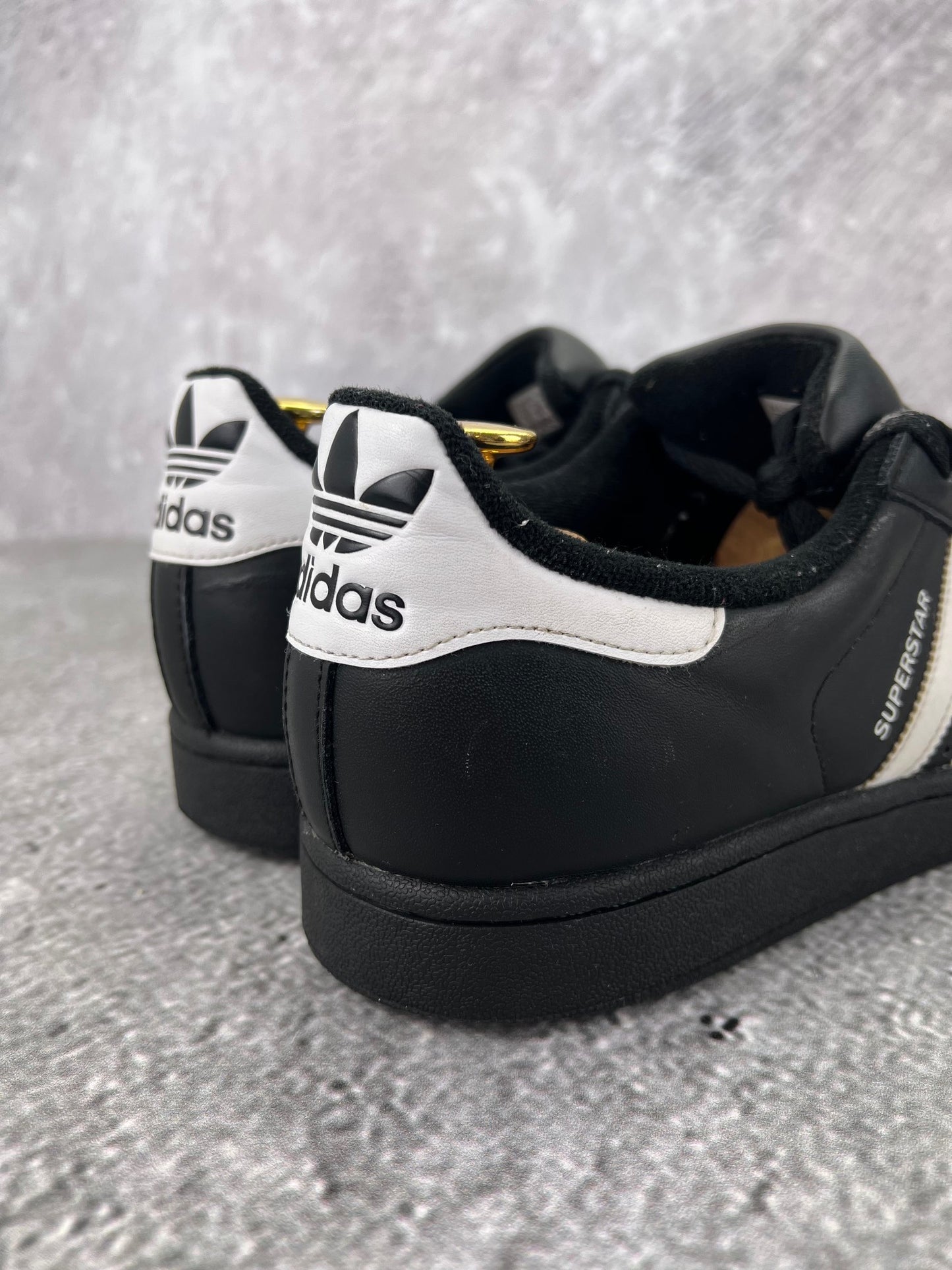 adidas Superstar II Black White - buty sportowe, widok z tyłu