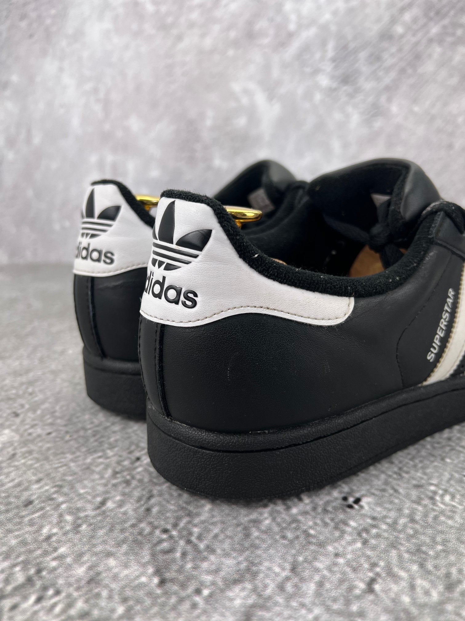 adidas Superstar II Black White - buty sportowe, widok z tyłu