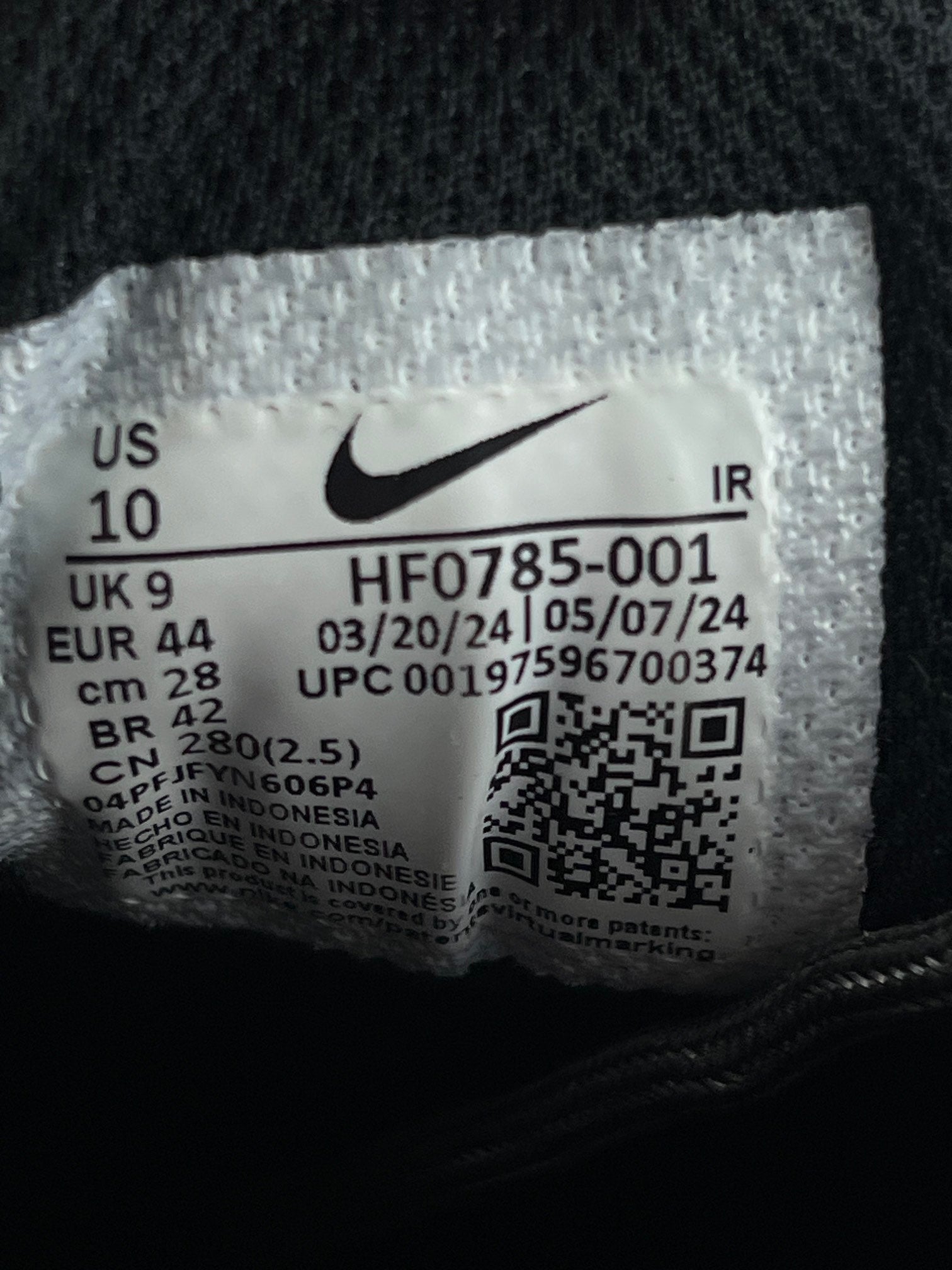Nike Air Max Plus Drift Black Anthracite - buty sportowe, metka