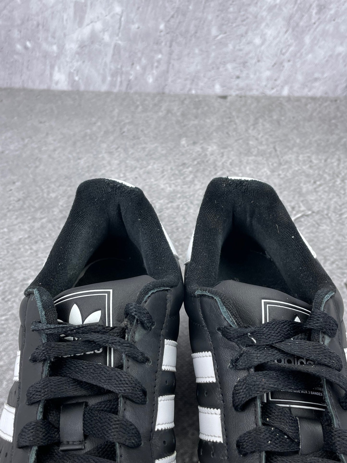adidas Superstar II Black White - buty sportowe, zapiętki butów