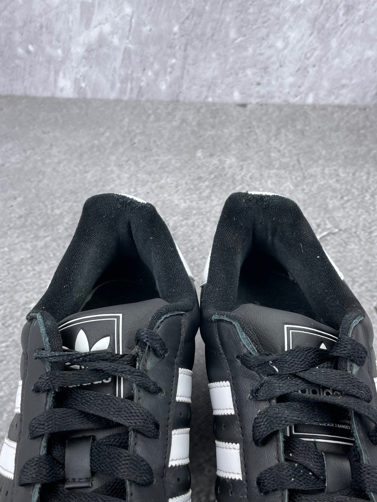 adidas Superstar II Black White - buty sportowe, zapiętki butów