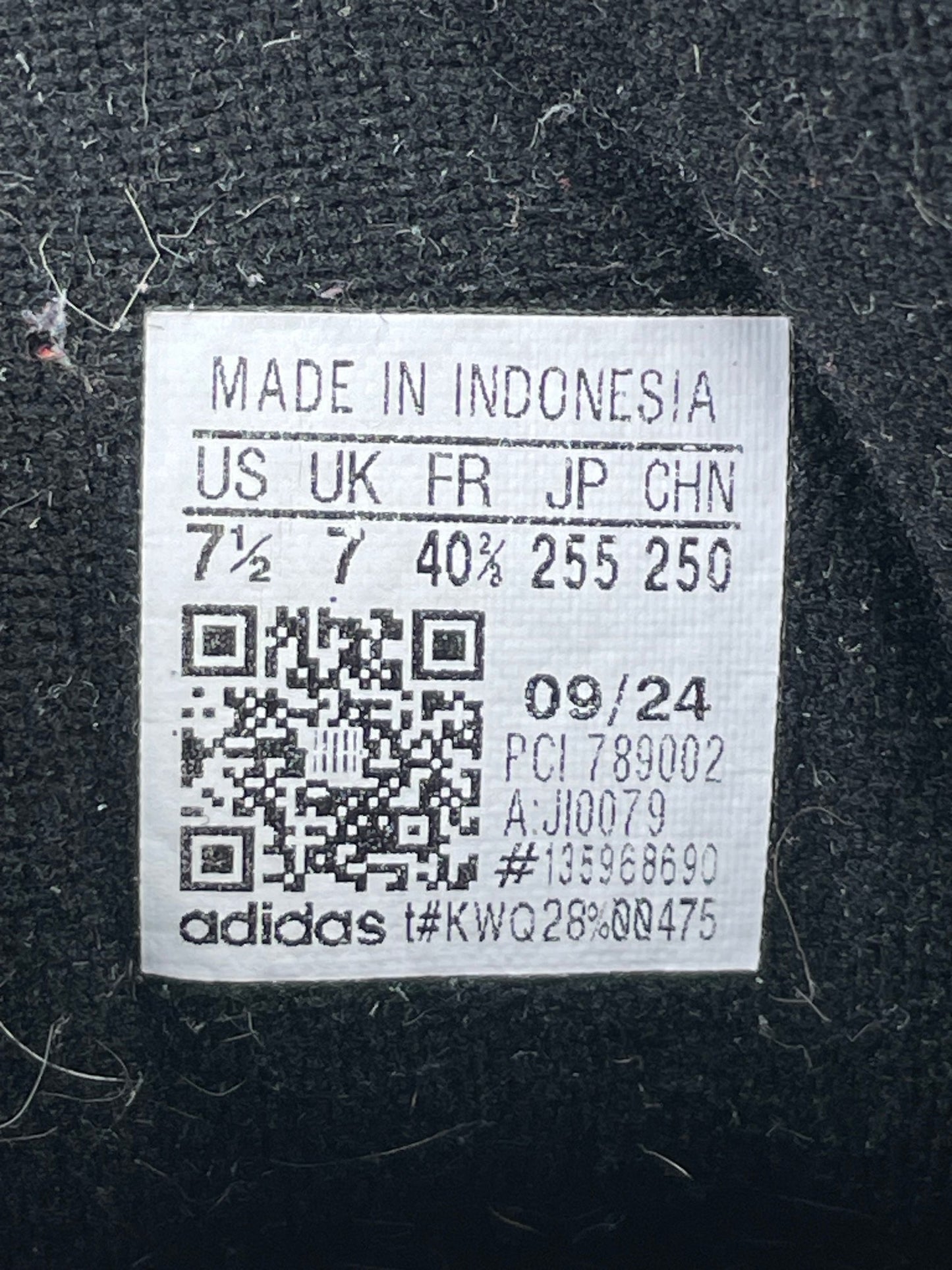 adidas Superstar II Black White - buty sportowe, metka